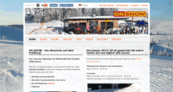Desktop Screenshot of on-snow.de